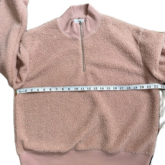NEW~ Topshop Peach Teddy Sherpa Sweater/Sweatshirt  NWOT  ~  size 8 - Picture 11 of 16